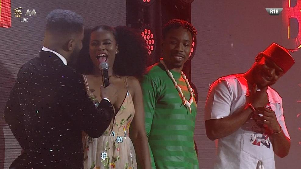 BBNaija's tweet image. Nine Housemates down and twelve more to go. How are you feeling about the #BBNaija Pepper Dem gang so far? 

bit.ly/2ZS5ssa