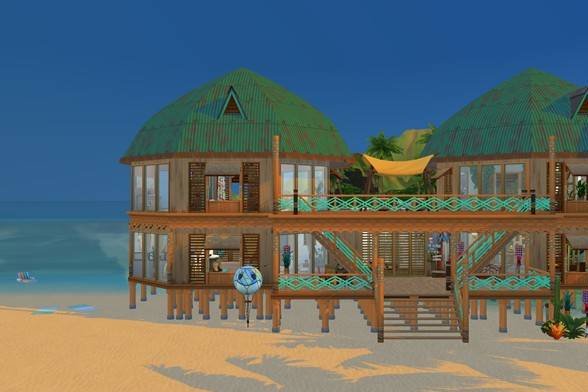 kprecieuse's tweet photo. "Oceanya" le lieu de rencontre idéale pour sièrne et humain. Avec sa piscine à donnant sur la mer #TheSims4 ! https://t.co/eZCNI89VQE