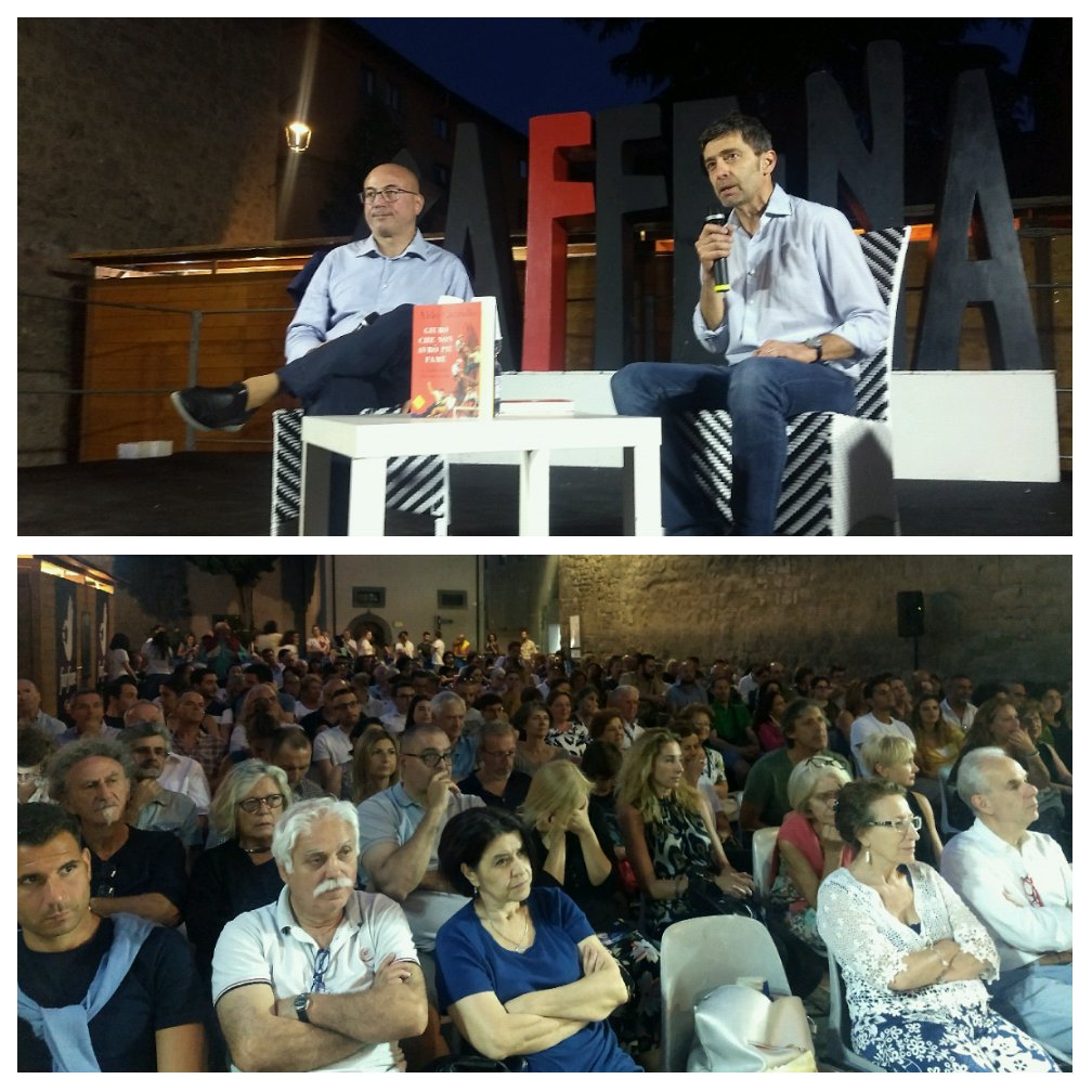 È tornato a Viterbo un grande amico di #CaffeinaFestival2019: Aldo Cazzullo ci racconta l'Italia che emerge dal secondo dopoguerra #GiuroCheNonAvroPiuFame @Librimondadori #IoStoConDonChisciotte