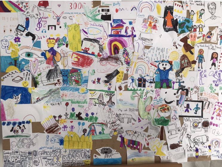 nina_dut1's tweet photo. We asked our community βwhat makes you happy?β Over 500 postcards featuring friends, family, pets, music, love and ice cream! Thank you to all who came to exhibition rd and @saraheachristie and @chrissiedoug and the @ICGPteaching team for making it possible! #EdRdFest #wellbeing https://t.co/2Kmkuhitgf