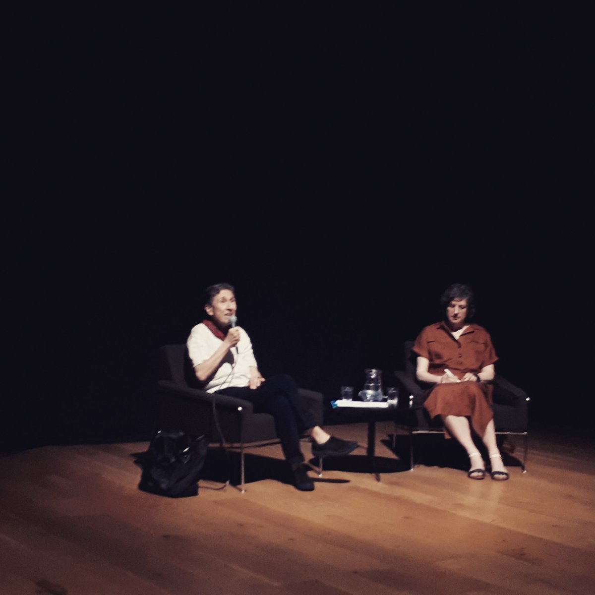 MerxMir's tweet photo. It's been such an honour to host Silvia Federici at @Nottm_Contemp she's all I hoped for and more. Thanks to everyone who supported me in making this happen! 🖤  #silviafederici #institutionalviolence #calibanandthewitch #feminism #collectiveresistance #witchcraftactivism https://t.co/xuXscM3TUI