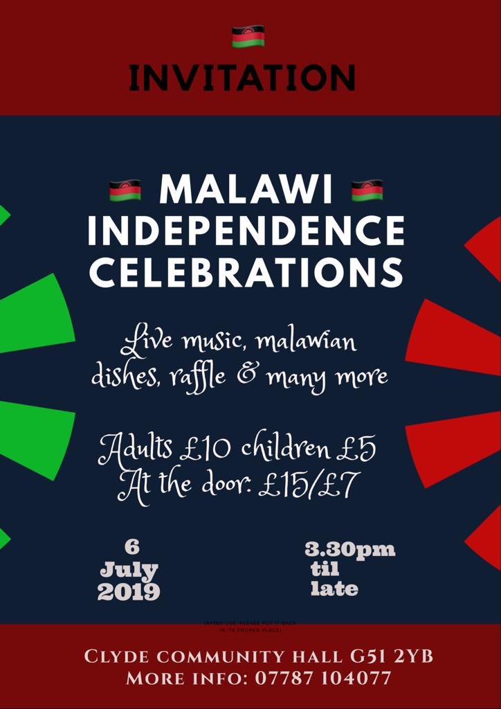 AM_Scotland's tweet photo. “Celebrating our freedom with Peace, Unity and Love - 6th July 1964 to 6th July, 2019” https://t.co/sCxe7KaBlI