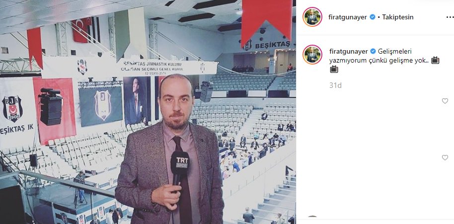 🗣 Fırat Günayer: "Gelişmeleri yazamıyorum çünkü gelişme yok."