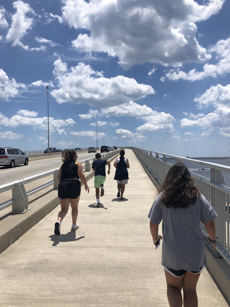 WeAreBC55's tweet photo. We ran for #Familia and @A_myers17 today. “The Battle on the Bridge” has officially launched. We support The Anthony Myers Movement. Help Anthony help others by making a donation today. #SpiritAboveAll #GoAnthony #SomersPointNJ https://t.co/Do7gfYym0E