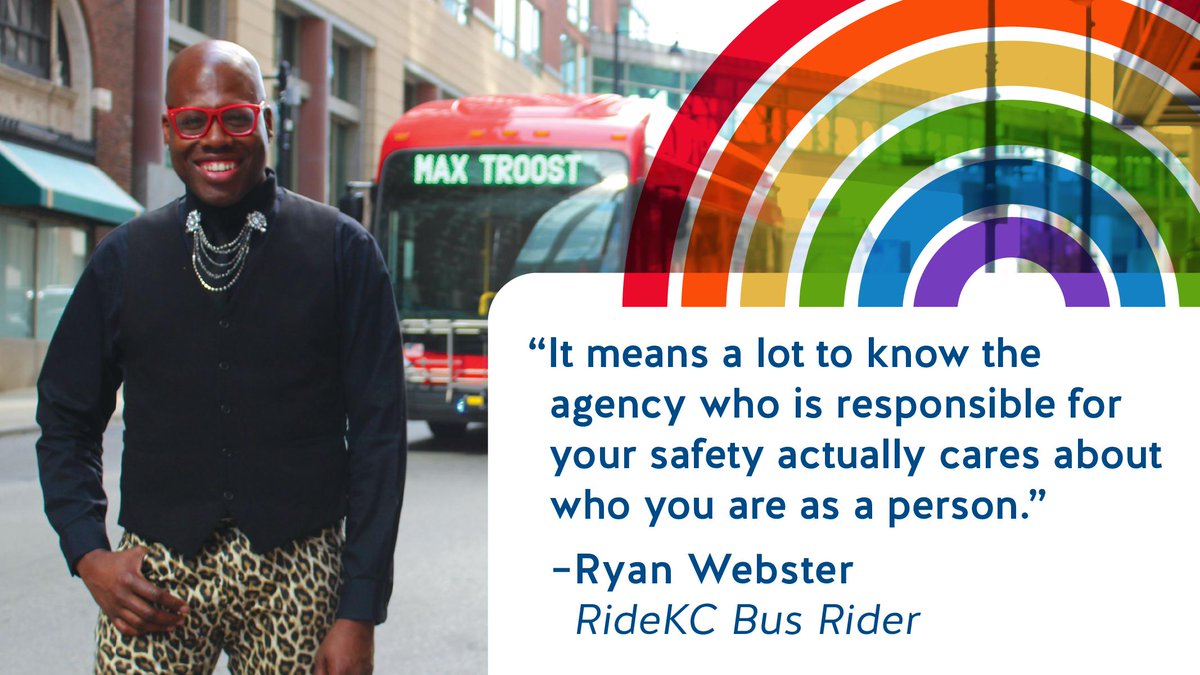 RideKCTransit's tweet photo. Meet Ryan Webster, bus rider, hotel concierge and female impersonator. 
On the RideKC blog: https://t.co/mh7kgQDWRF #PrideKC  🌈 https://t.co/x43iPOviRc