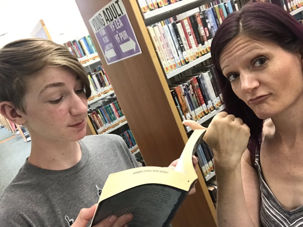JennMHarris's tweet photo. Making summer reading a family affair #CPlibrary #readingselfie2 #LTEBINGO #LTEselfiechallenge #LTElovesreading @frankhousera1 https://t.co/gApFA6YCRl