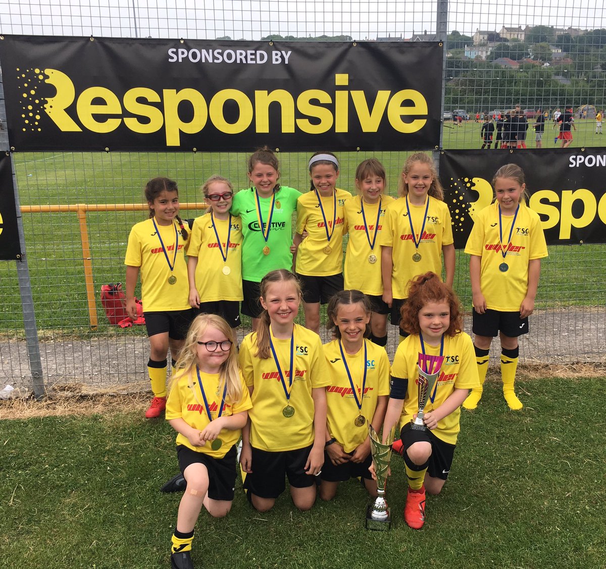 @whitehavenafc @JfdcMyerscough @NikePartner Under 9’s Myerscough young ladies winning both the U9 and U10 festival at Whitehaven !! Nice club, nice people, thanks for organising #wafcfestival2019 see you next year hopefully 👍⚽️🍺