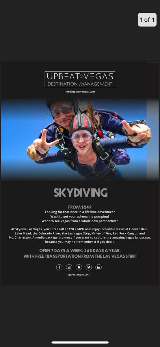 Sundays are for... relaxing... chilling... or SKY DIVING over the iconic Nevada desert? Message us for more info on the once in a life time skydiving experience package #SundaySkydiving #Vegas #Yolo #vacations #adventure #travel