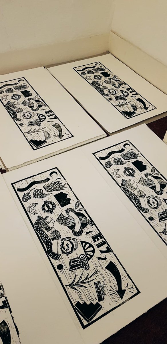 Fancy Emily Vanns #E17 mural but can't dedicate a whole wall to a work. Well how about this beautiful A2 lino print. Limited edition and such a lovely piece. 
Ink lino print on fabriano paper
70 x 60 cm
20 editions
£80
#WorkOnPaper #LinoPrint #Walthamstow #E17Art #LinoPrinting