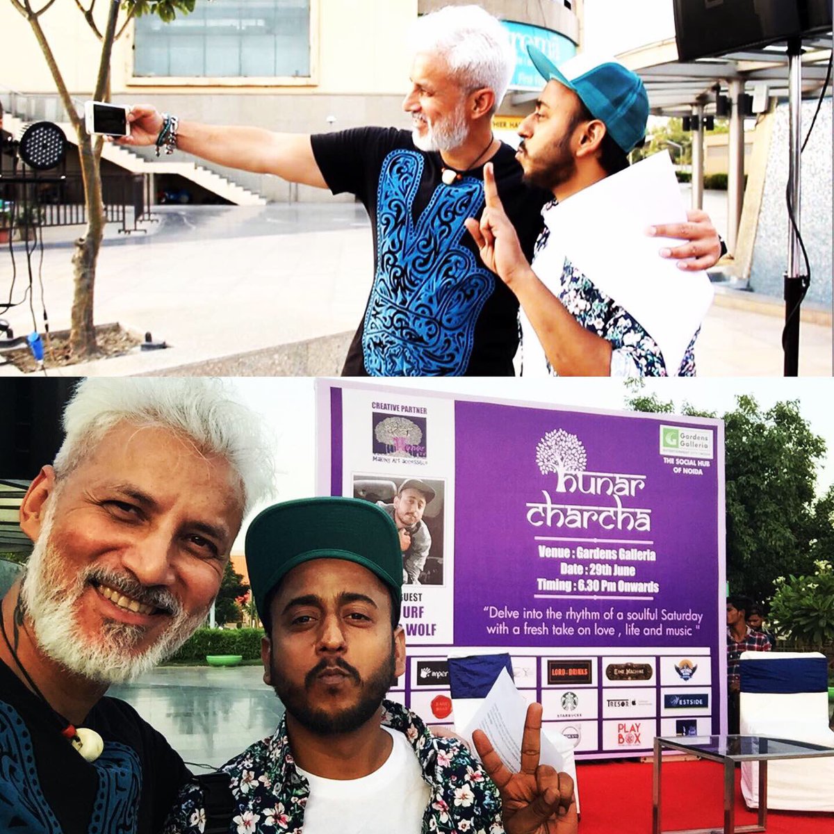 i_dhirajsingh's tweet image. Some memorable moments from #HunarCharcha which is a unique ‘artist chat in a mall’ series presented by @Hunar_TV &amp;amp; @gardensgalleria This episode of the series featured #desirapper ABHI URF RAPPER WOLF in conversation with urs truly @i_dhirajsingh was a super fun evening 😊✌️