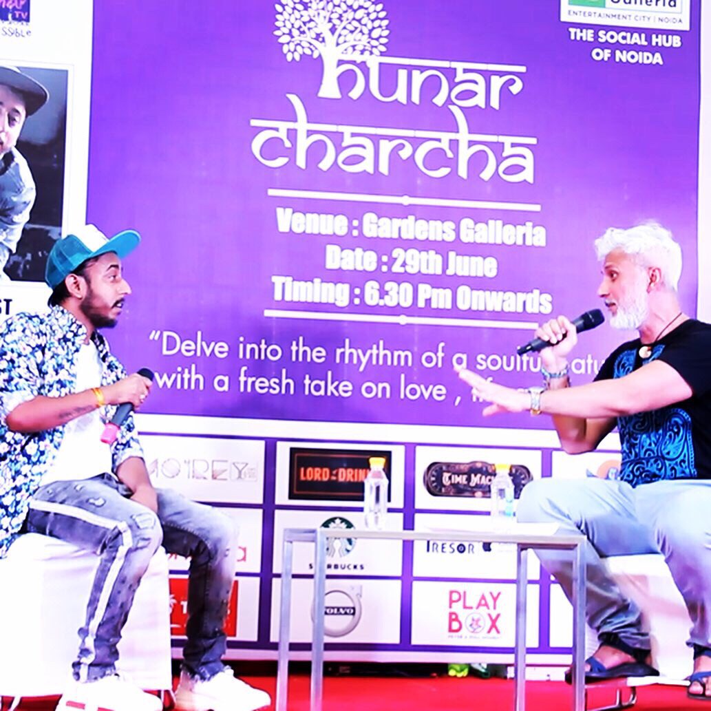 i_dhirajsingh's tweet image. Some memorable moments from #HunarCharcha which is a unique ‘artist chat in a mall’ series presented by @Hunar_TV &amp;amp; @gardensgalleria This episode of the series featured #desirapper ABHI URF RAPPER WOLF in conversation with urs truly @i_dhirajsingh was a super fun evening 😊✌️