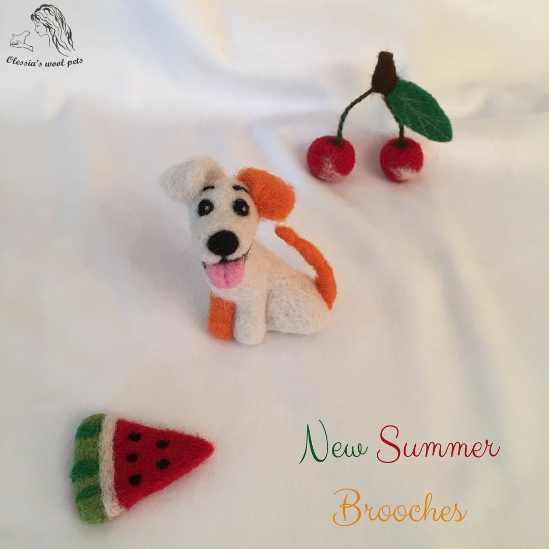 OlessiaWoolPets's tweet photo. New Summer Brooches are waiting for you at https://t.co/Ok19Dhn2ai
#etsy #handmade #brooch #gift #dog #watermelon #cherry #fruit #cute #needlefelted #smallbiz #sale https://t.co/dPsM8E7GKy
