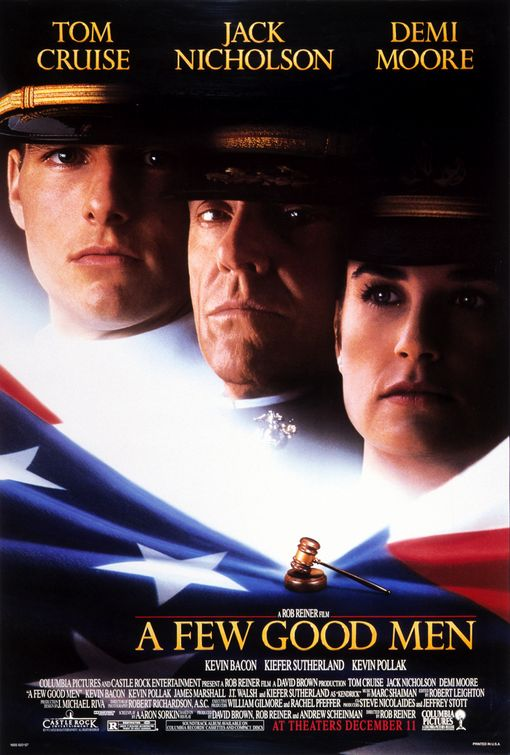 As usual i just finished A Few Good Men (9/10)to be honest , those type of movies doesn't really need any words from me to describe their greatness “You can't handle the truth!"