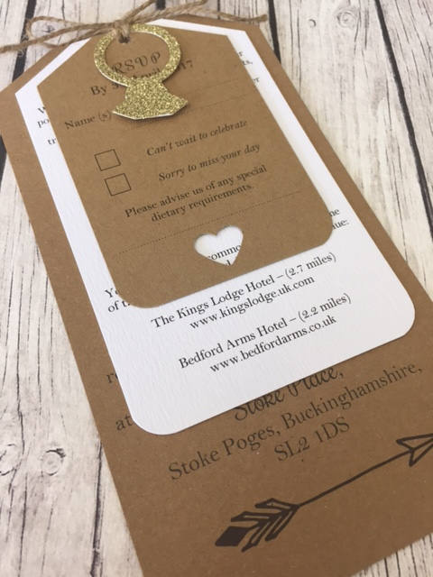 Thanks for the kind words! ★★★★★ "Rosie has been amazing through this all! All of her products were absolutely perfect!!! Thank you so much!!! Love love love my save the dates and my invites!" Tessa P. etsy.me/2YmTMxe #etsy #weddings #invitation #brown #wedding