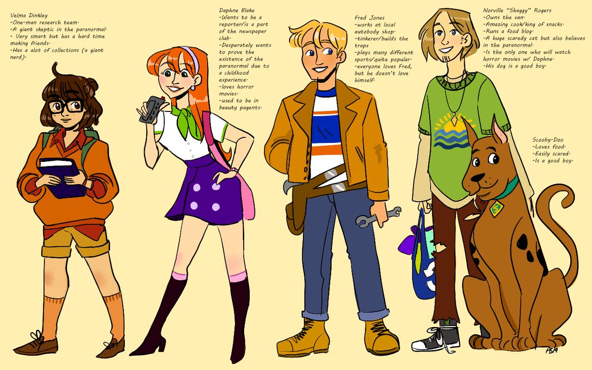 What started out as a little doodle turn into me redesigning the Scooby-Doo...