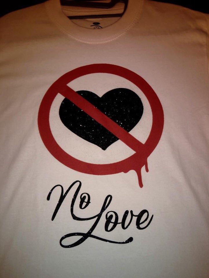 RT if you want a “No Love” tee!! Now available For Men &amp; Women on my website at: officialacstyle.com/product-page/n…
