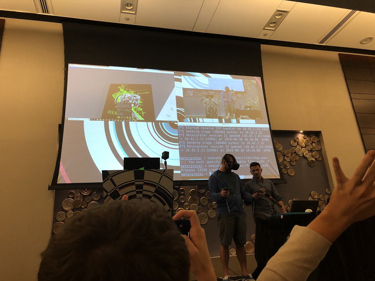Learned about all the new attack surface in Virtual Reality, doing “VR in VR” <a href="/defendtheworld/">Alex Rad</a> <a href="/reconmtl/">REcon</a>