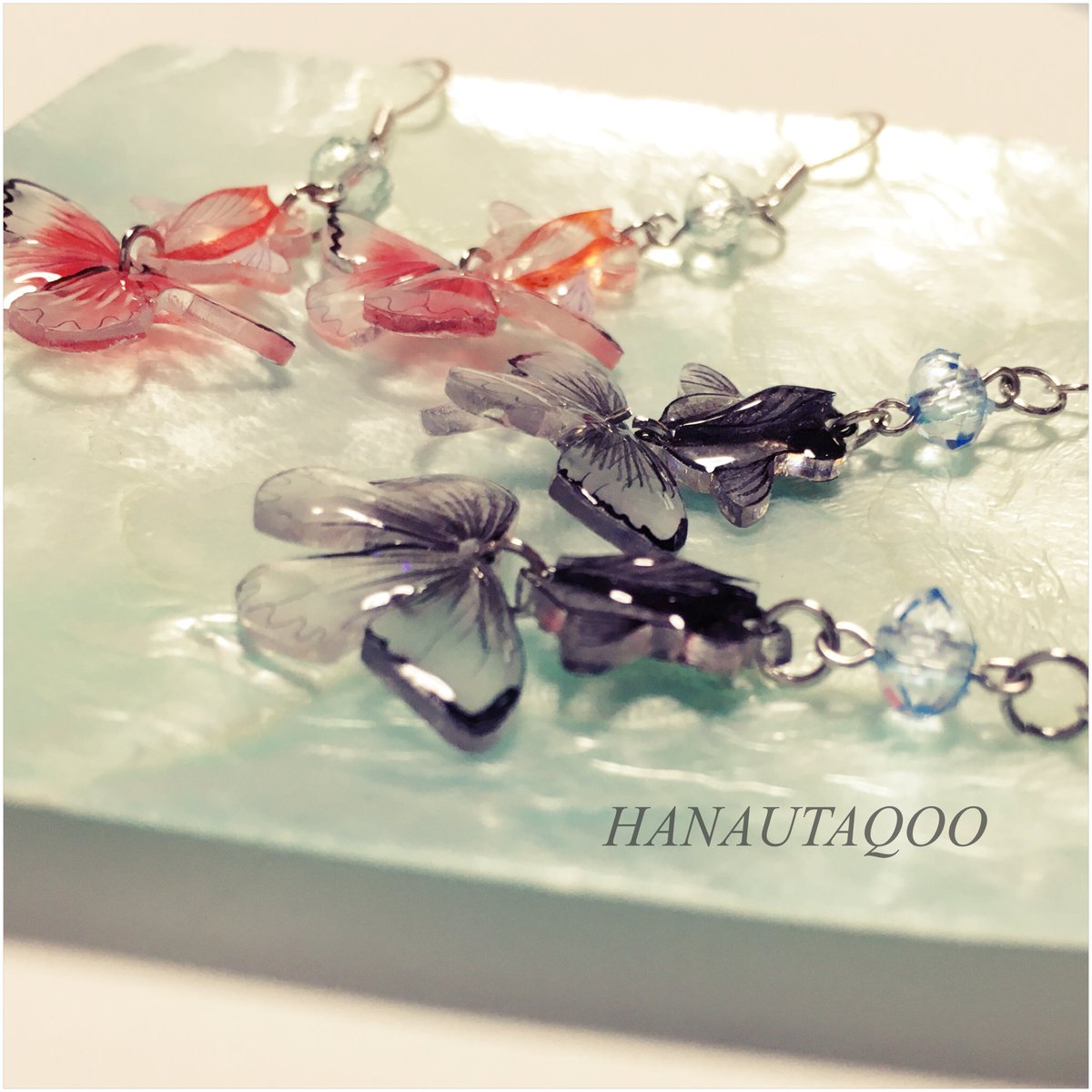 HANAUTAQOO's tweet photo. 改めまして、
minneにて【蝶尾金魚】紅、黒
販売開始致しました✨✨
皆様とご縁があります様に(❁ᴗ͈ˬᴗ͈))
#minne_fav
#minnesummer
#creema
#夏
#金魚
尚、creemaは少し遅れて販売予定です。
https://t.co/DoHTMiDkeu https://t.co/7kzNMv01Xz