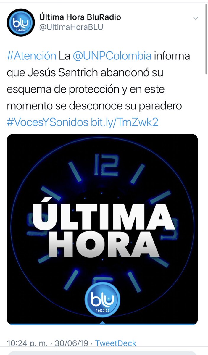 PaolaSenadora's tweet photo. #QuéTalEsto Narcoguerrillero de las FARC alias Jesús Santrich habría abandonado su esquema de seguridad asignado por la UNP y se desconoce su paradero #ExtraditenASantrich https://t.co/eBUsOSxkv2