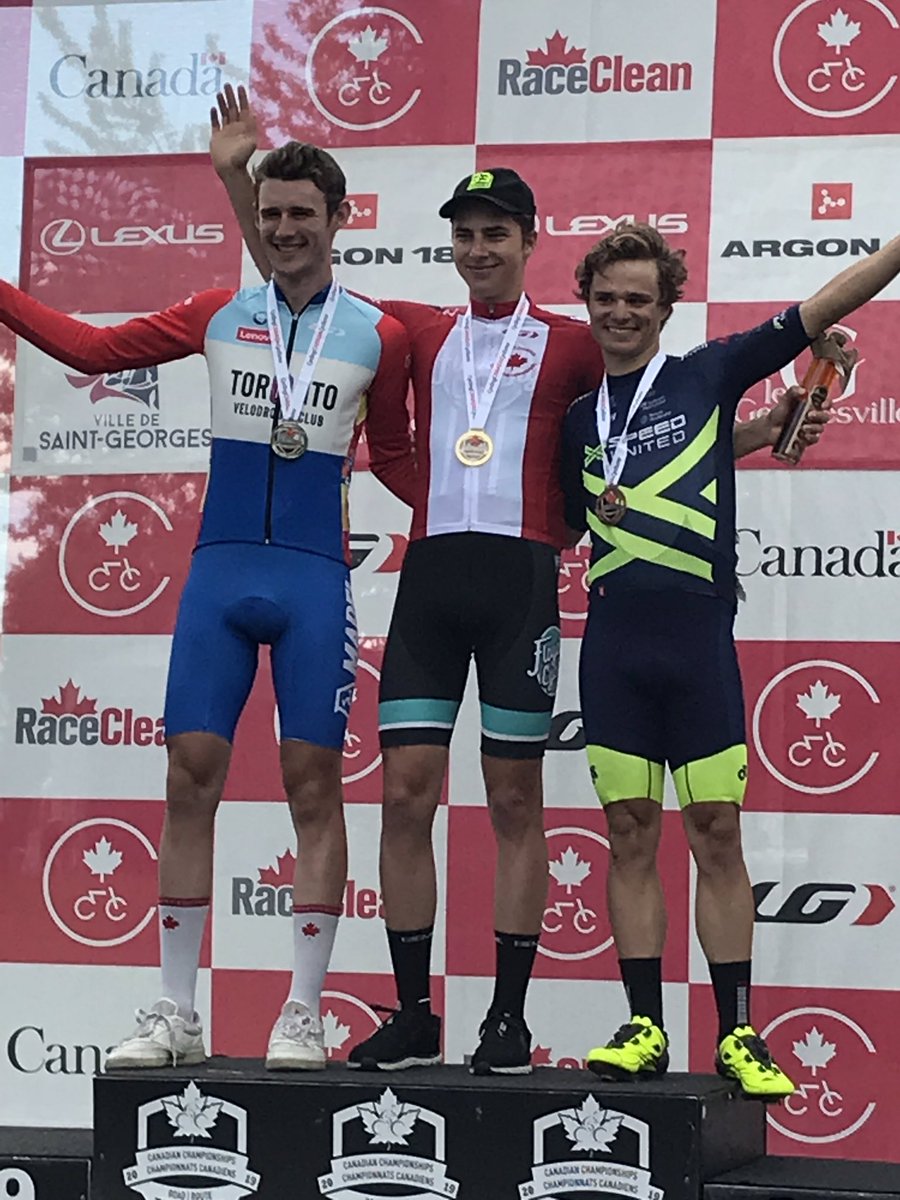 Nickolas Zukowsky wins the U23 Canadian National Road Championships after finishing 3rd overall. #maddogs