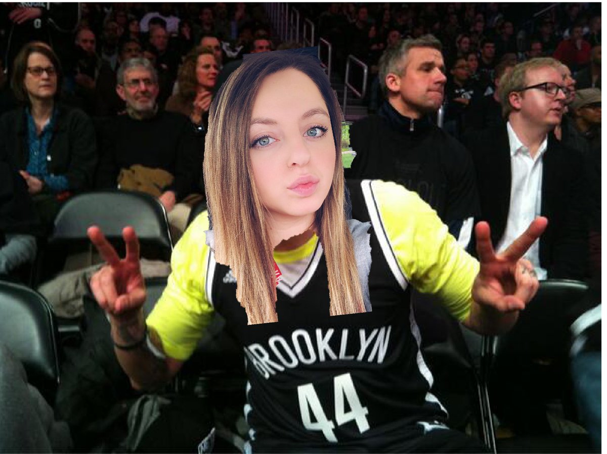 thealexiskraft's tweet image. so excited that my favorite team, the brooklyn nets, made all these free agency moves. here’s a photo of me at a nets game last year, of which i attended many. i am such a diehard nets fan. i love my team🖤 #gonets