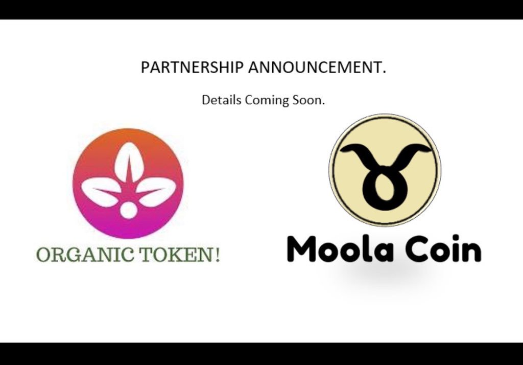 TheOrganicToken's tweet photo. #TheOrganicToken project is pleased to partner with @coin_moola! #MoolaCoin is a non #ico project that is focused on empowering those who seek financial wellness and that is so relevant in these days! More details on #ORGT’s partnership with Moola Coin soon! https://t.co/QnOTscTLsD