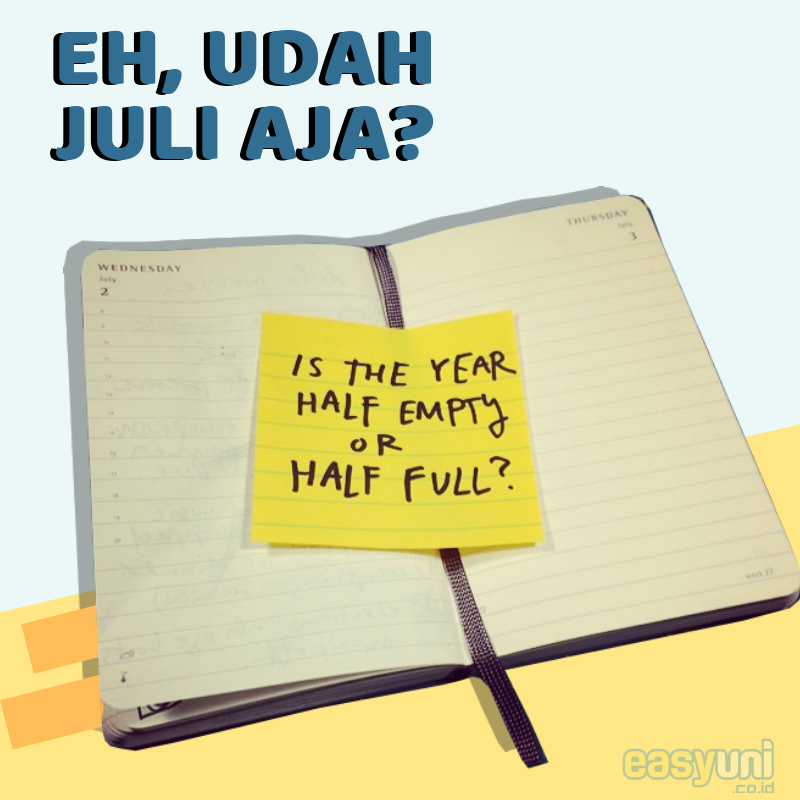 Loh, keknya kemaren masih bulan Juni. Sekarang udah Juli aja? 😱
Hayoo, gimana target-targetmu yang udah kamu set di akhir tahun ini? Ada kemajuan dalam progressnya? 🔜 Atau masih stuck aja nih?
#SekadarMengingatkan #JulyWish