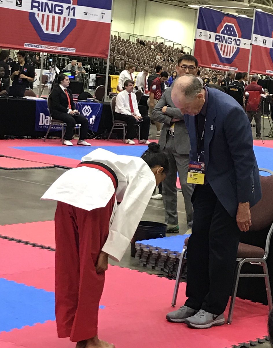 At USA Taekwondo National Championships 2019, Minneapolis. @USA_Taekwondo She did her best. Thankful for her coach#TaekwondoNationals2019