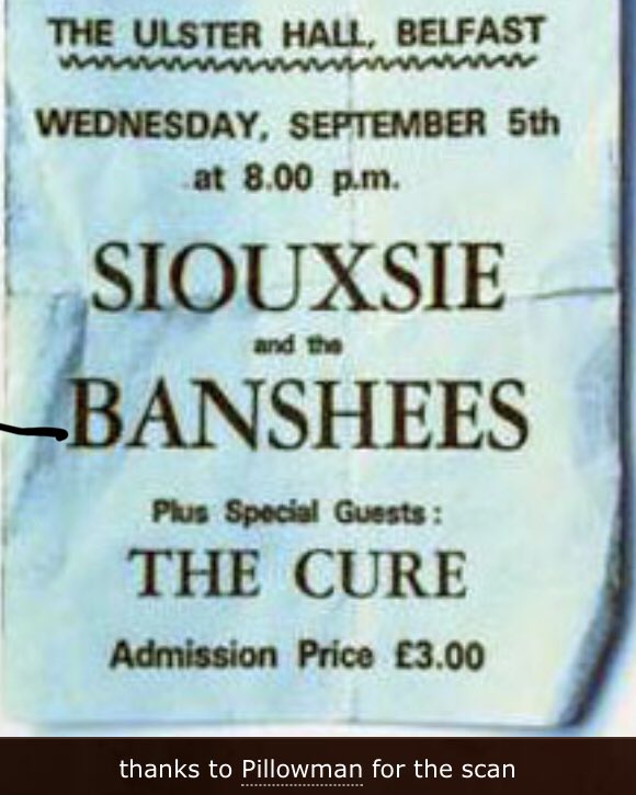 Tishliv's tweet image. 1979, wow! Still love them after first seeing them burst onto the Ulster Hall stage all those years ago #inbetweendays #glastonburyfestival2019