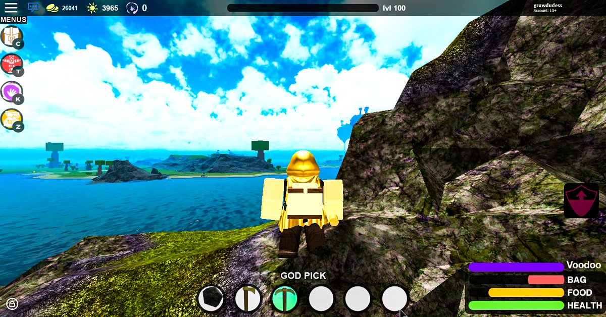 growdudess's tweet photo. Booga Booga with realistic graphics :O and I am grinding for GOLDEN GOD :) gonna take a very very long time but i wont give up !! @iDevVince @yunsoyboy @3SBGames @RainwayGaming @Roblox 
Im just 14th years old kid doing some photoshop :) https://t.co/vSpDfyPa4z