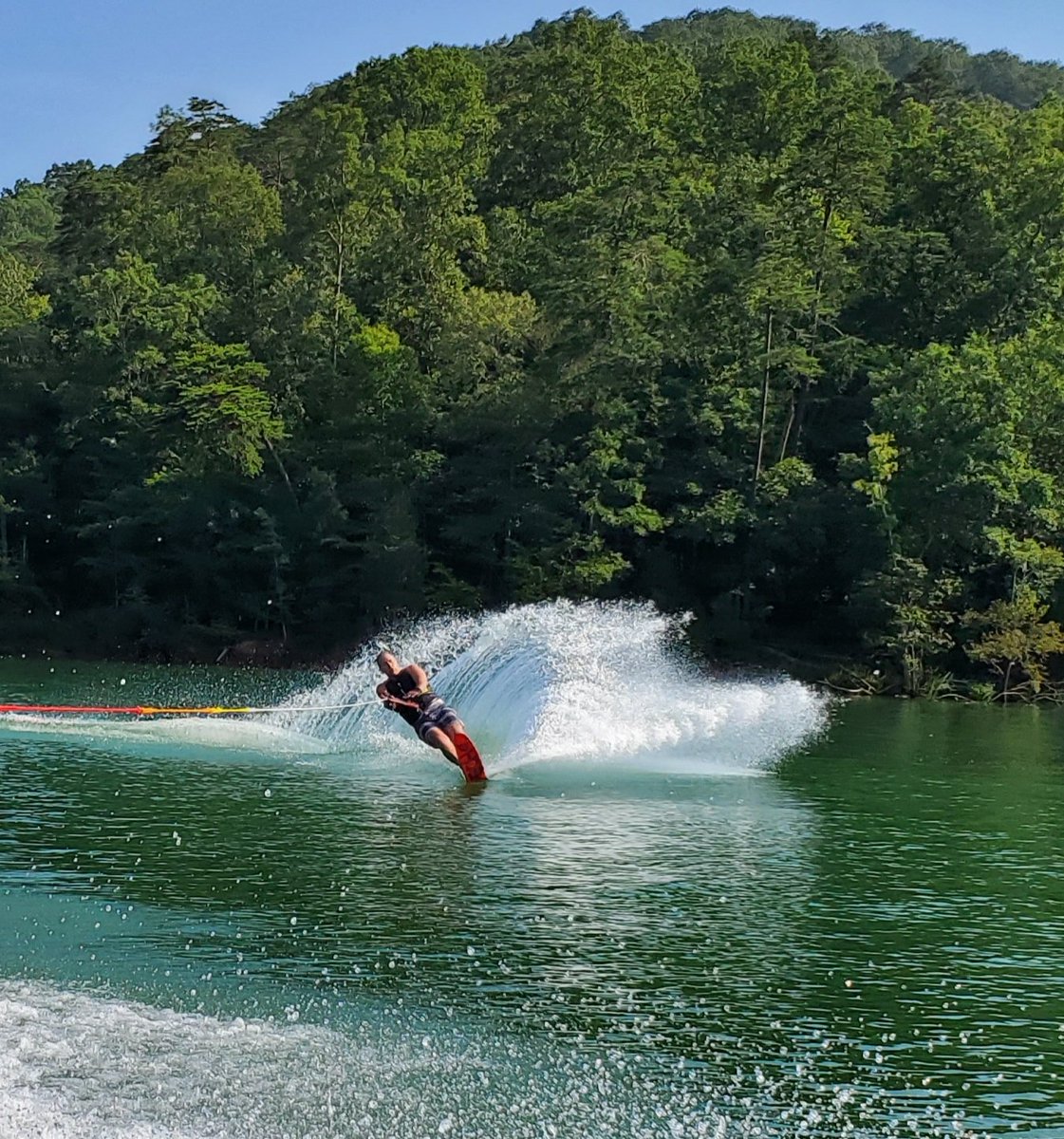 CHueser's tweet image. Our Sunday-funday on #norrislake #norrislaketn My 54 years young hubby still has it y&apos;all! #hoskis #slalomski And just look at this lake, Norris Lake is simply the most beautiful place, our favorite, ever.