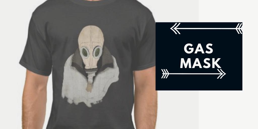 Hemmso1's tweet photo. Playera Gas mask https://t.co/nwxIHcr8fR via @zazzle https://t.co/vEmFleLoUF
