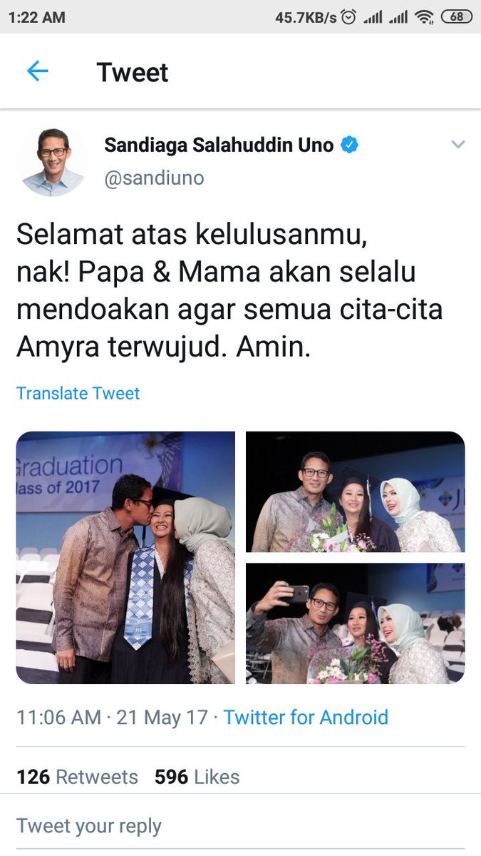 sarimusdar09's tweet photo. Mulai detik ini saya ngga mau ngucapin selamat pagi, krn ternyata budaya barat, apalagi manggil ortu mama papa dan menyekolahkan anak di negara Barat.
#prinsip #TerSandi @sandiuno https://t.co/zw1u3KP8Bq