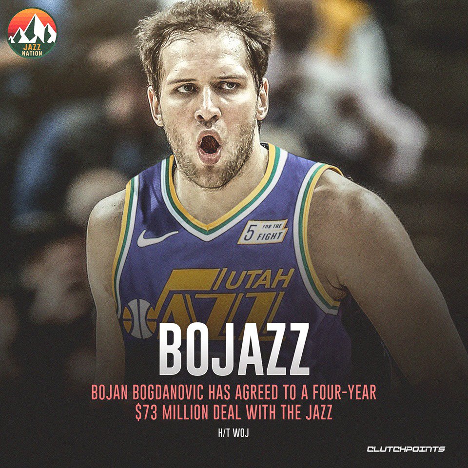 Image result for bojan bogdanovic jazz jersey twitter