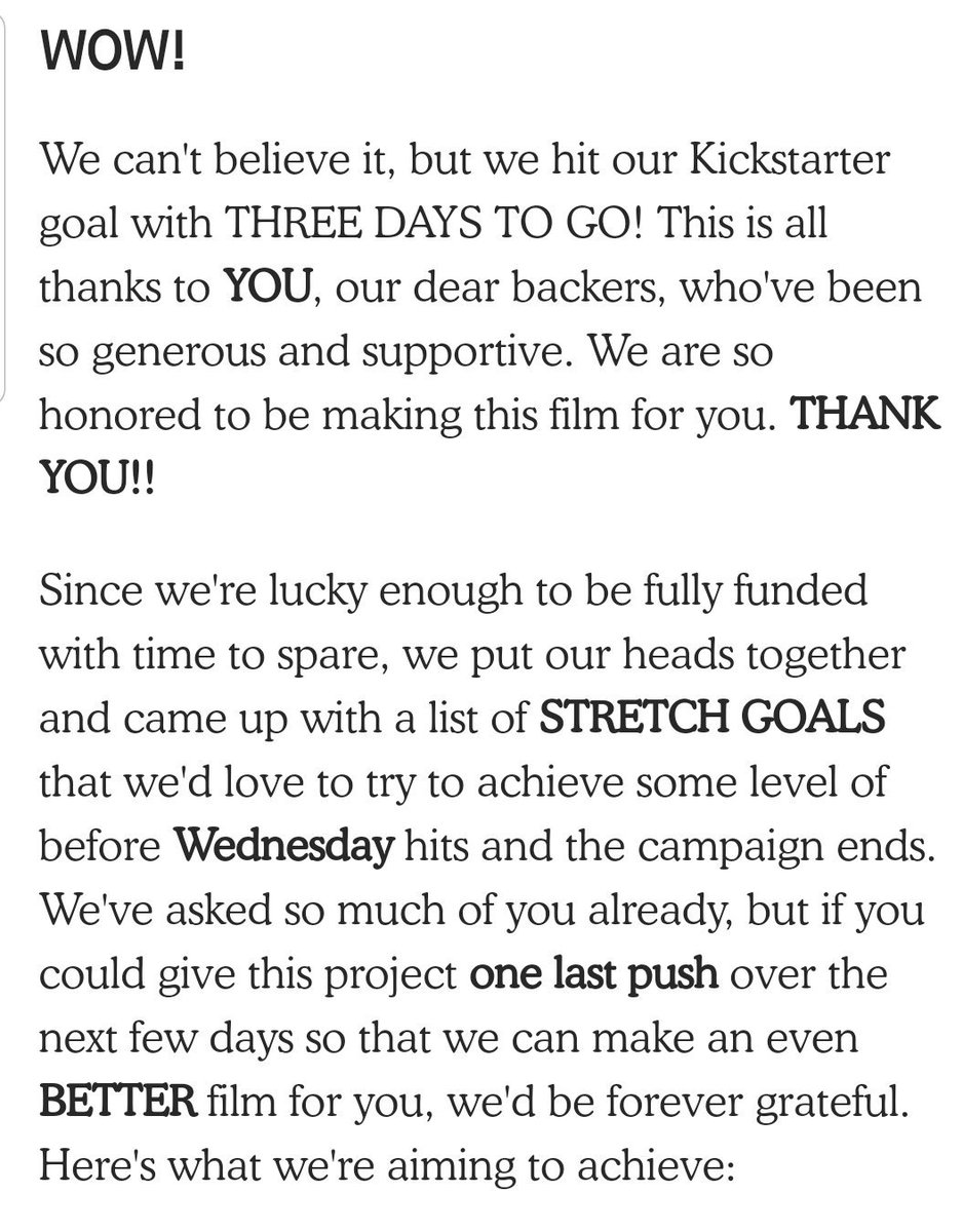 connorratliff's tweet photo. GLTS KICKSTARTER GOAL MET!

Thank you to all who donated &amp; helped spread the word about this project, which can now move forward &amp; become a real thing

Here's a message from the filmmakers explaining other things they will do if anyone else contributes over the next few days: https://t.co/Ww8r24vEMH