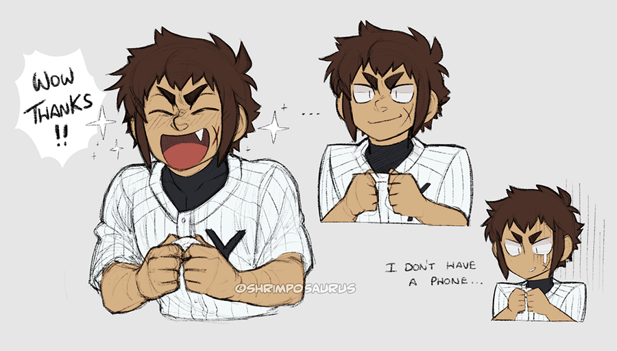 Some... uh... self-indulgent Daiya doodles. I just want them to be friends. #daiyanoace #daiyanoa #todorokiraichi #kawakaminorifumi #doodle