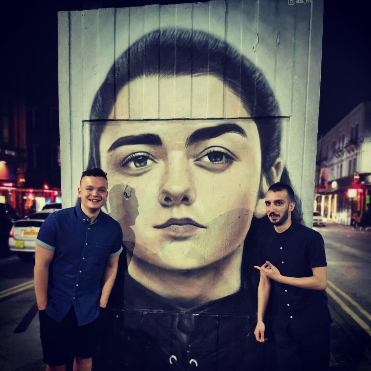 JimmyShaban's tweet image. On the way to get some nuggets me and @sberesford95 found Arya #aryastark #GOT