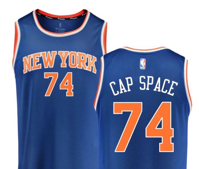 cap space knicks jersey