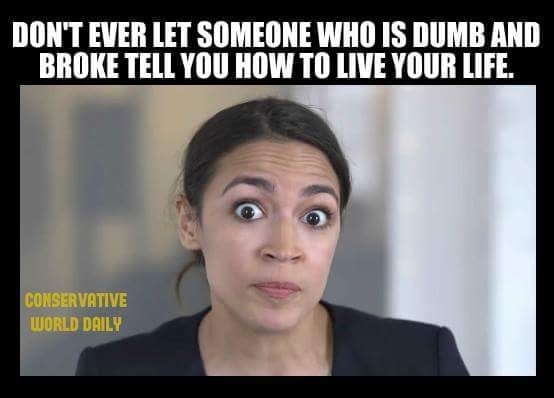ErikHansLarson's tweet photo. @AOC How absurd you are... #CRAZYOCASIO! https://t.co/8v7ogldln3