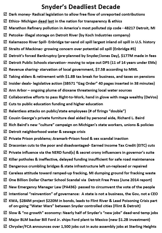 HectorSolon's tweet photo. Did @Harvard and the @Kennedy_School leadership look up the screw-ups by Rick Snyder in Michigan, our MOST DEADLY governor since Bill Hull (who surrendered an entire Army to the British in 1812)? h/t @prisonculture https://t.co/zPyhVTTvFP #NoSnyderFellowship #FlintWaterCrisis https://t.co/C8H26eYTIV