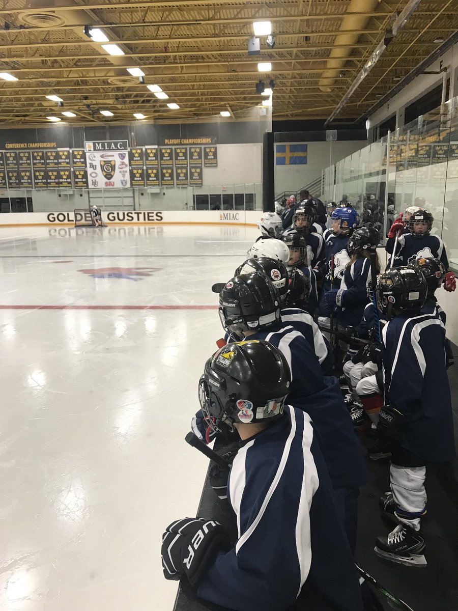 The first game is underway here tonight at Hockey &amp; Sons and the boys are ready to go! #gametime #H&amp;Sfamily