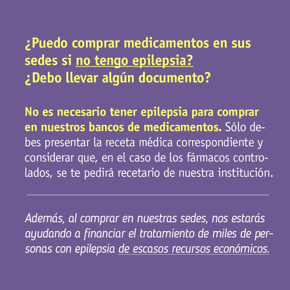 BANCOS DE MEDICAMENTOS!!! No, no necesitas tener epilepsia para comprar en la Liga. Con esto, financiamos el tratamiento de otras personas  ligaepilepsia.cl