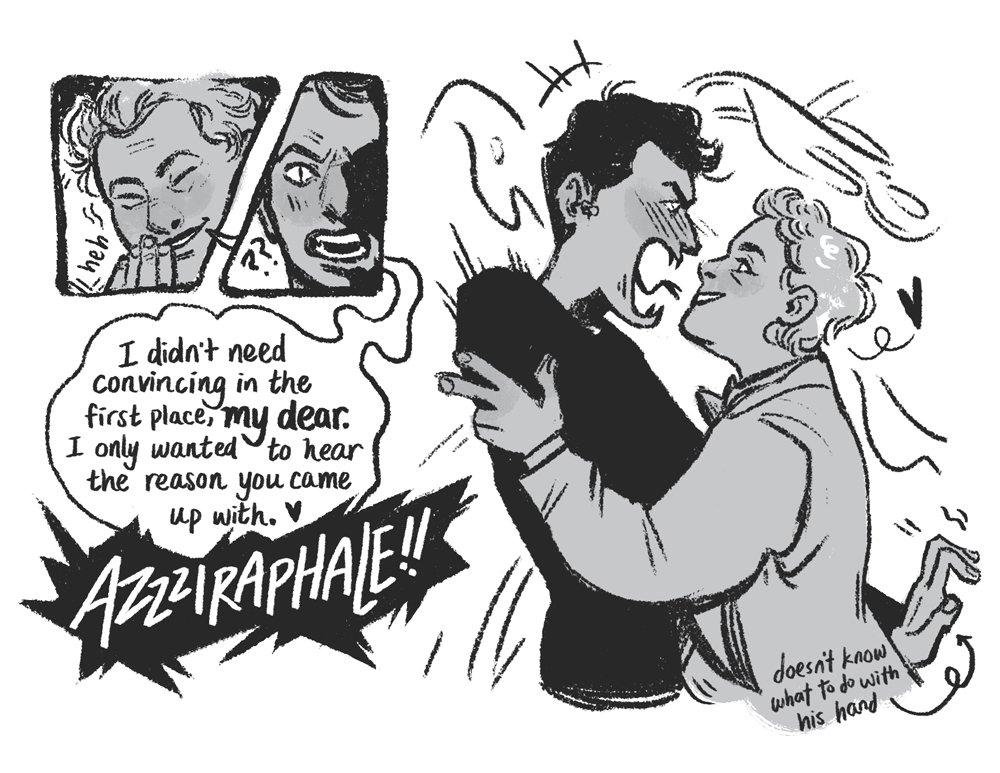 Crowley invented the snooze button. 

#goodomens #GoodOmensFanArt 