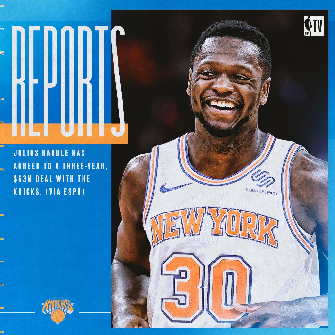 julius randle knicks jersey