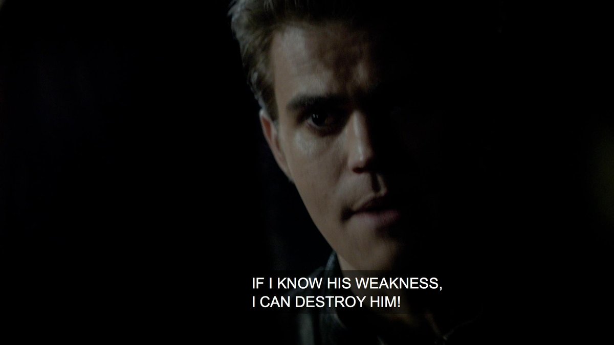 In S3 stefan creates this whole revenge plan against klaus and then later comes to the conclusion that it got him nowhere. one would think he'd learn from this, but he does the same thing in s5 with his revenge against silas only to come to the exact same conclusion AGAIN.
