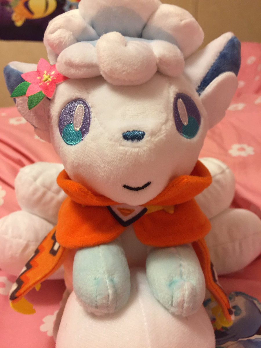 Scarlie_V's tweet photo. It’s #supercuteSunday these two #Alolanvulpix plushies look just like sisters they even dress alike ❤️ #vulpix #vulpixlove #cute #vulpixplush #alolanvulpixplush #pokemon #pokemonplush #sisters #love #snow #Nintendo #toy #Christmas #holiday #special #rare https://t.co/fjmcLR7IXc