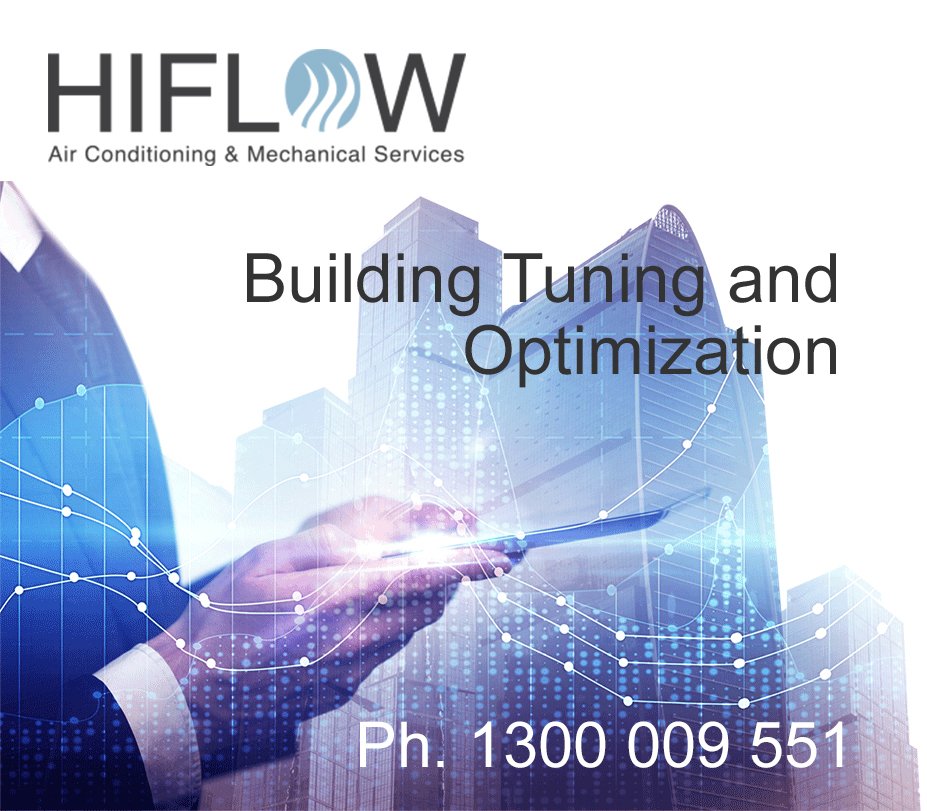 HiflowI's tweet photo. Hiflow can provide options to review and improve your buildings operation. Call our office today on 1300 009 551 to book an inspection and quote. #hiflow #hvac #optimisation #buildingtuning https://t.co/sv9lur4pSZ