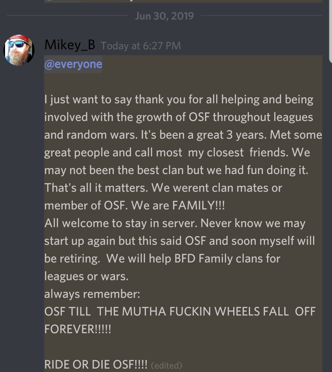 It's been great. ✌ <a href="/TheOSF1/">The O.S.F</a> <a href="/champwarleague/">Champions War League</a> <a href="/No_Dip_League/">No Dip League</a> <a href="/MinerLeagueCW/">MLCW</a>
<a href="/BA_clashofclans/">_BLACK APPLE_</a> <a href="/PunishersWin/">Punishers</a>