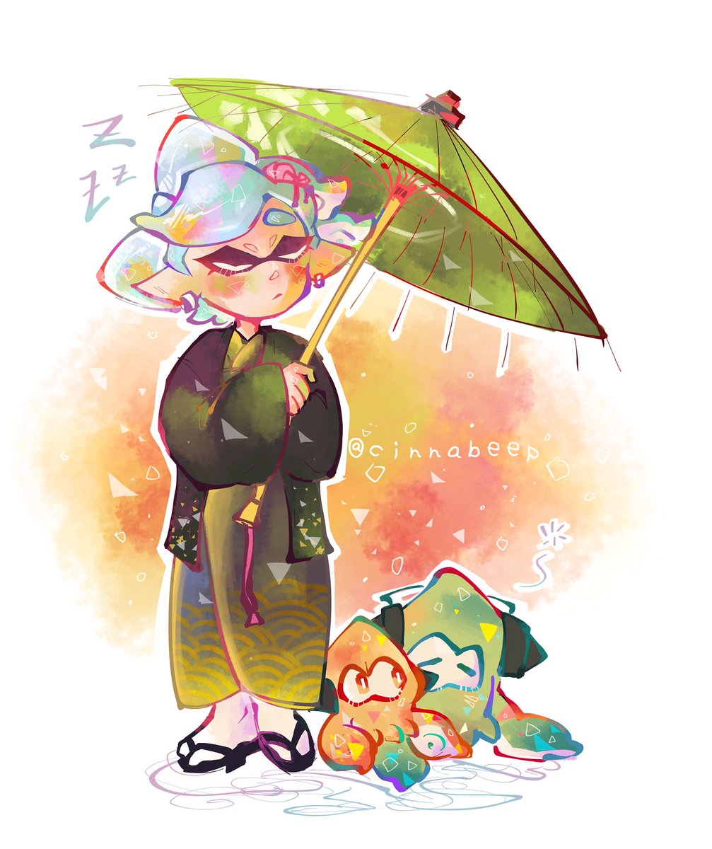 cinnabeep's tweet image. Marie and her agents 
 [#splatoon2] [#agent3] [#agent4] [#splatoonmarie]