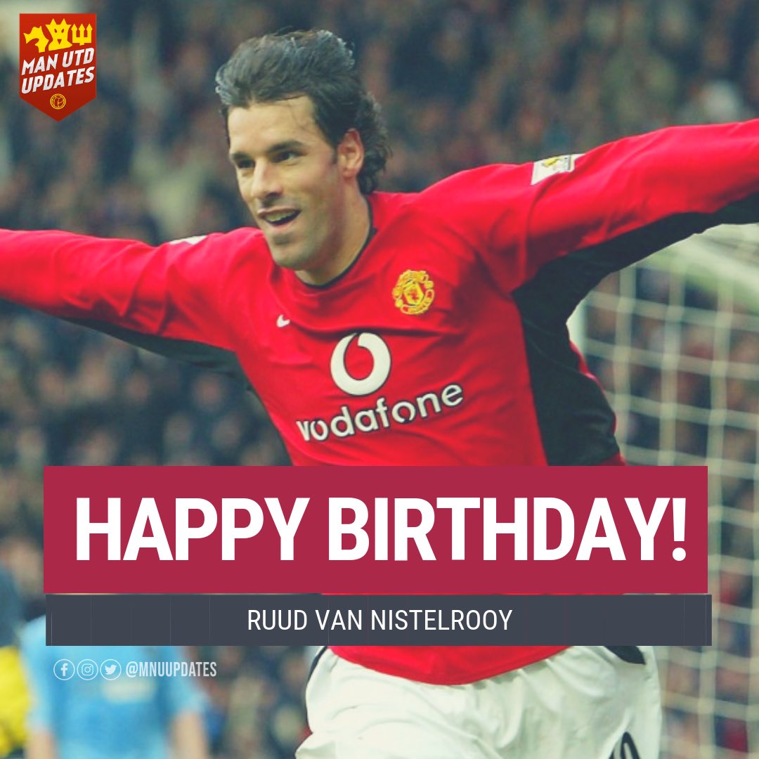Happy 43rd Birthday to ex red Ruud van Nistelrooy.     